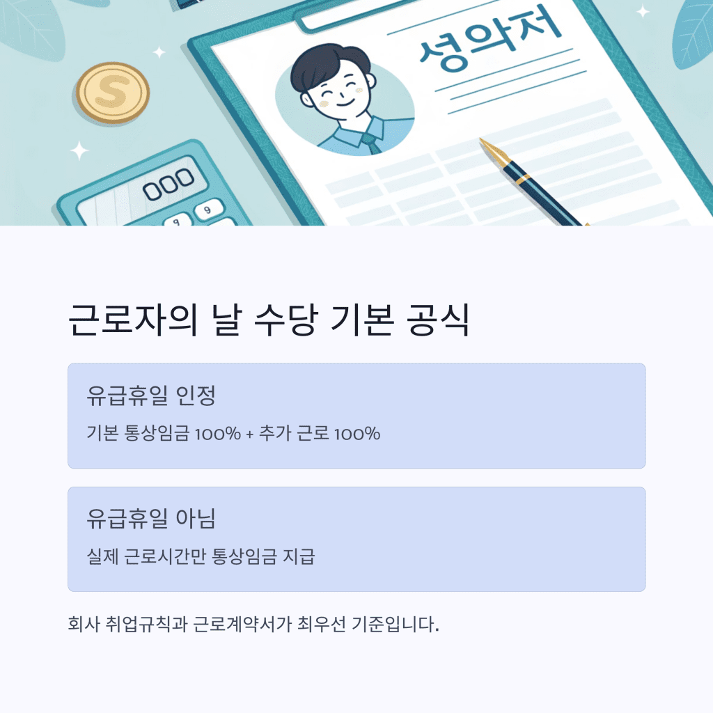 업종별 근로자의 날 수당 계산기 예시 (2025년 최신 가이드) 2 2 1