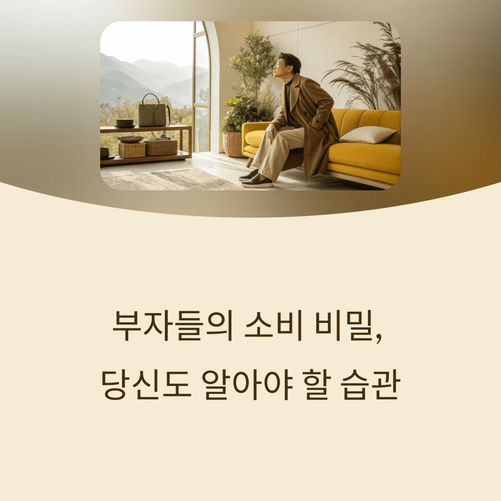 부자들의 소비습관, 우리는 무엇을 배워야 할까? 2 1 19