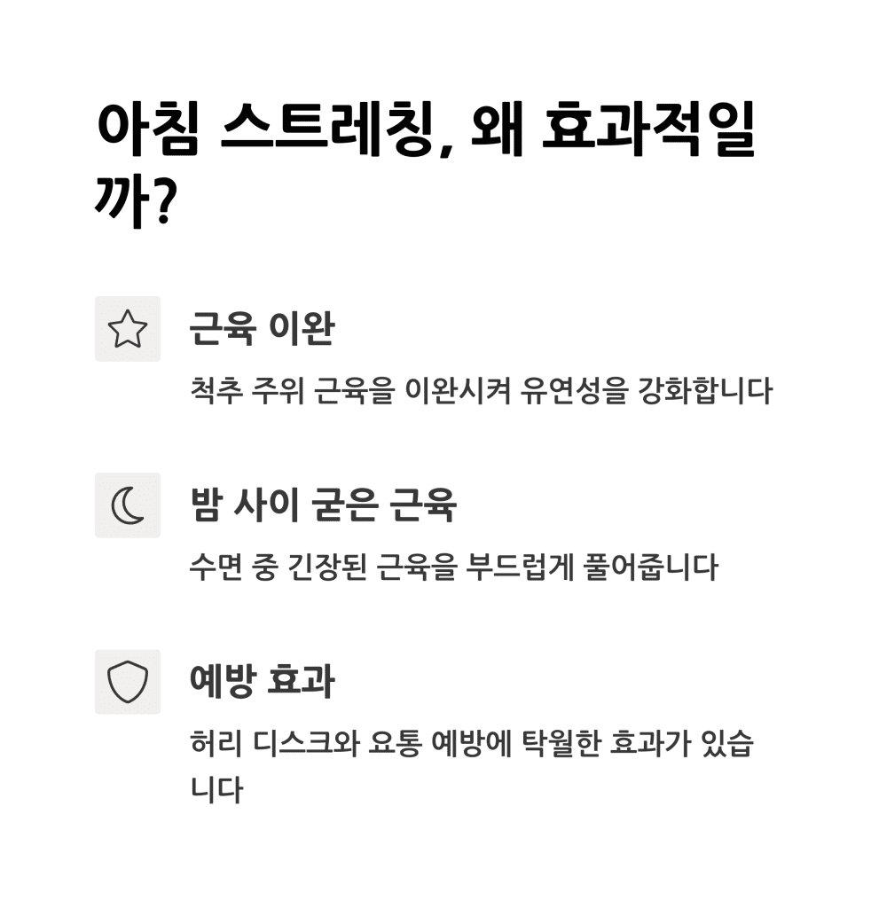허리 디스크 예방하는 아침 스트레칭 3 2 9