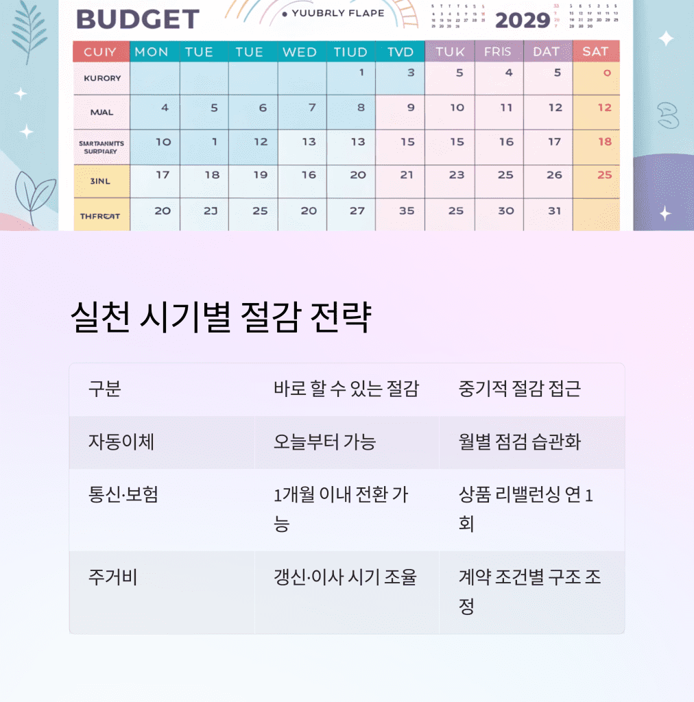 고정지출 줄이기, 가장 쉬운 3단계 실천 전략 7 6 30