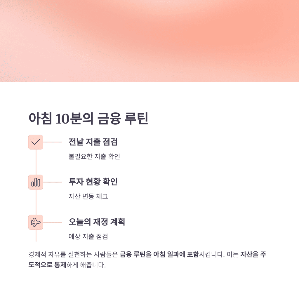 경제적 자유를 이루는 진짜 열쇠는 ‘돈’이 아닌 ‘루틴’ 7 6 10 2