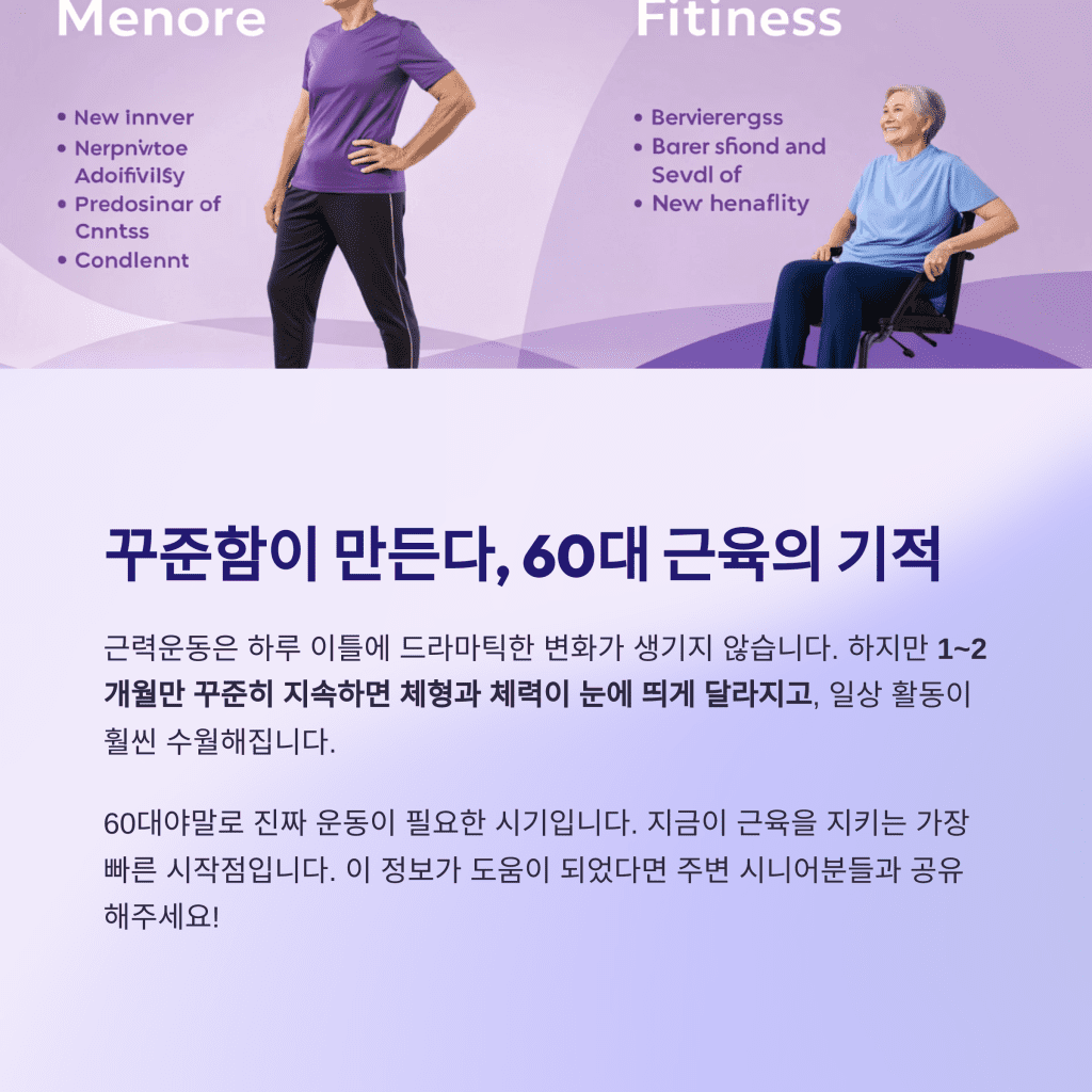 근육 빠지는 속도 막는 법, 60대 근력운동 루틴 9 9 60 1