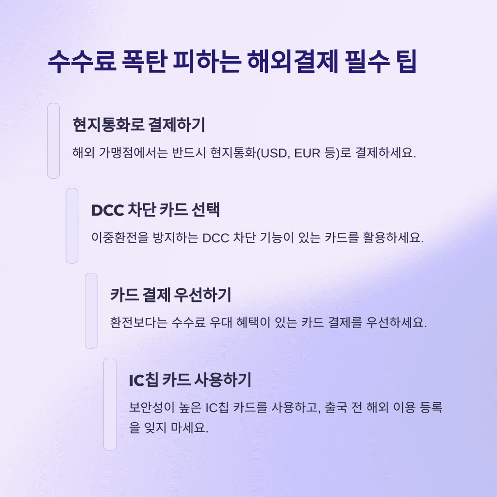 40대 이상 해외여행 필수! 수수료 아끼는 신용카드 추천 TOP 3 2 7 1