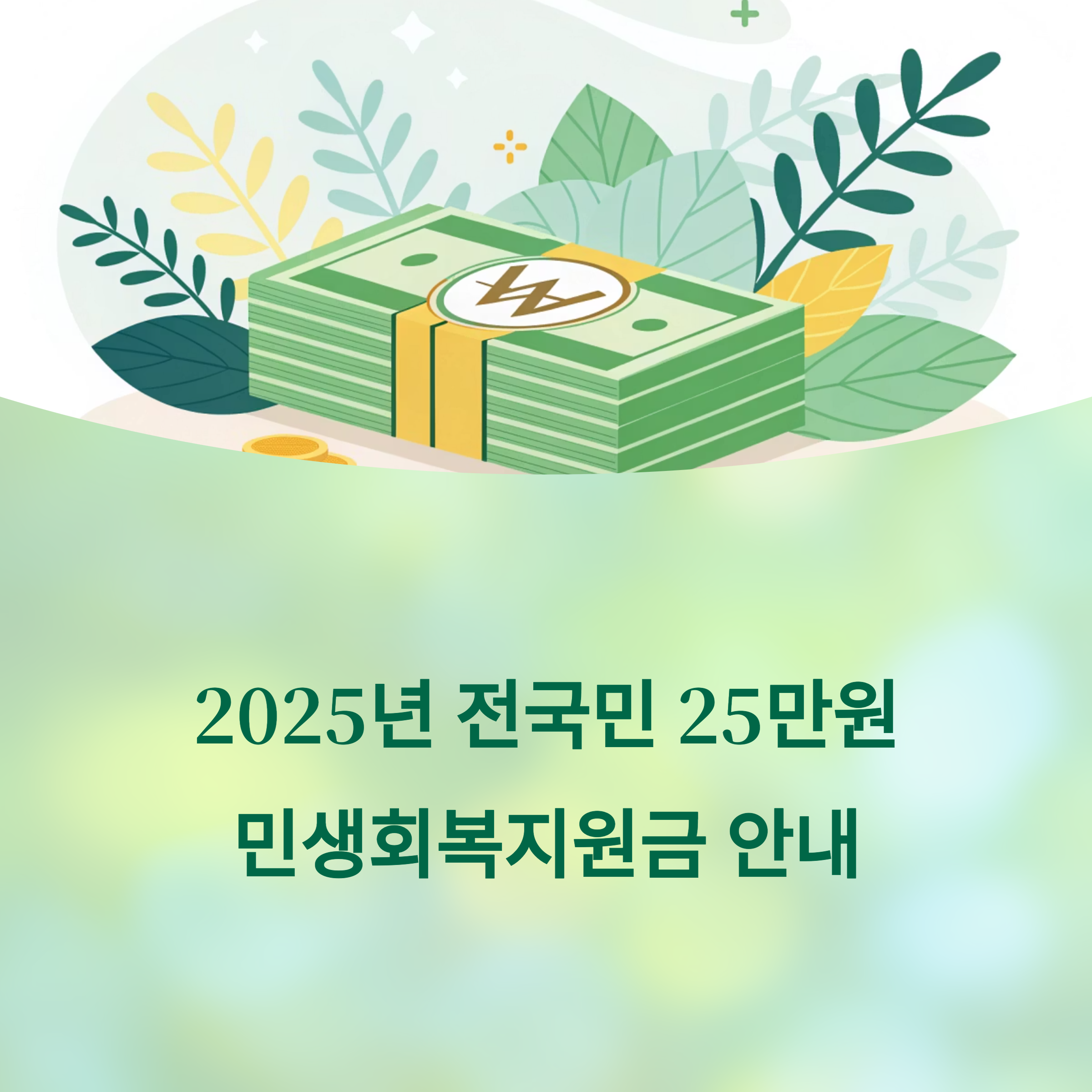 전국민 민생회복지원금 안내