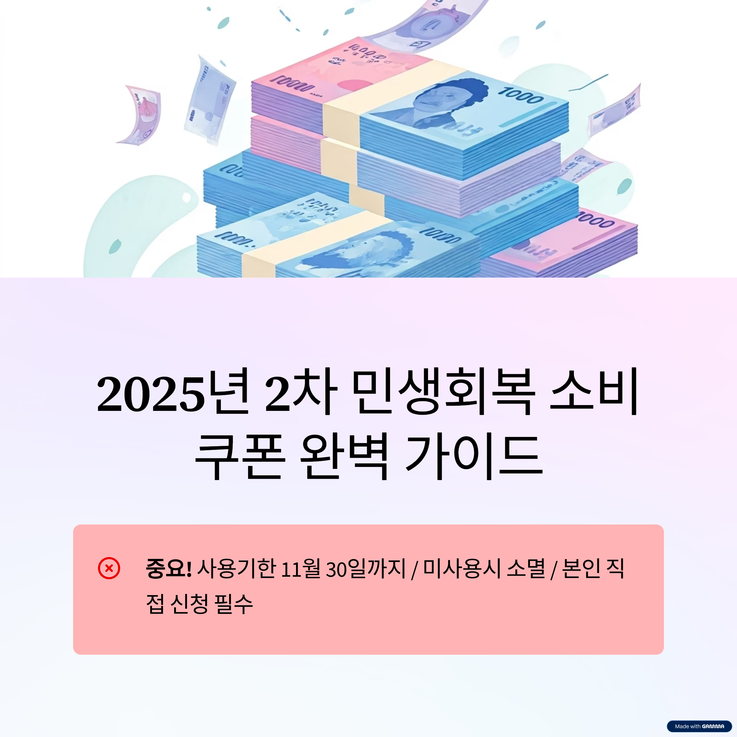 2025년 2차 민생회복 소비쿠폰