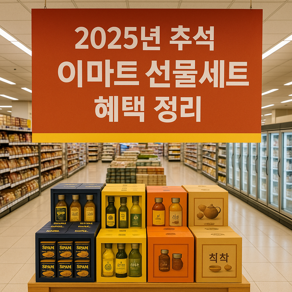 2025년 추석 이마트 선물세트 혜택 정리 2 추석 이마트 선물세트 혜택정리